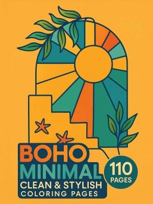 Boho Minimal – 110 Clean & Stylish Coloring Pages