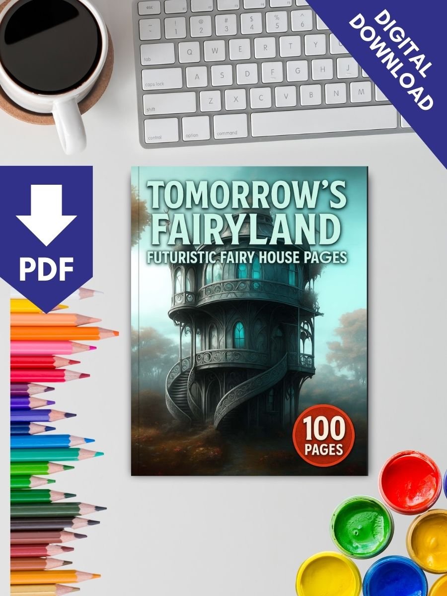 Tomorrow’s Fairyland – 100 Futuristic Fairy House Pages - Image 2