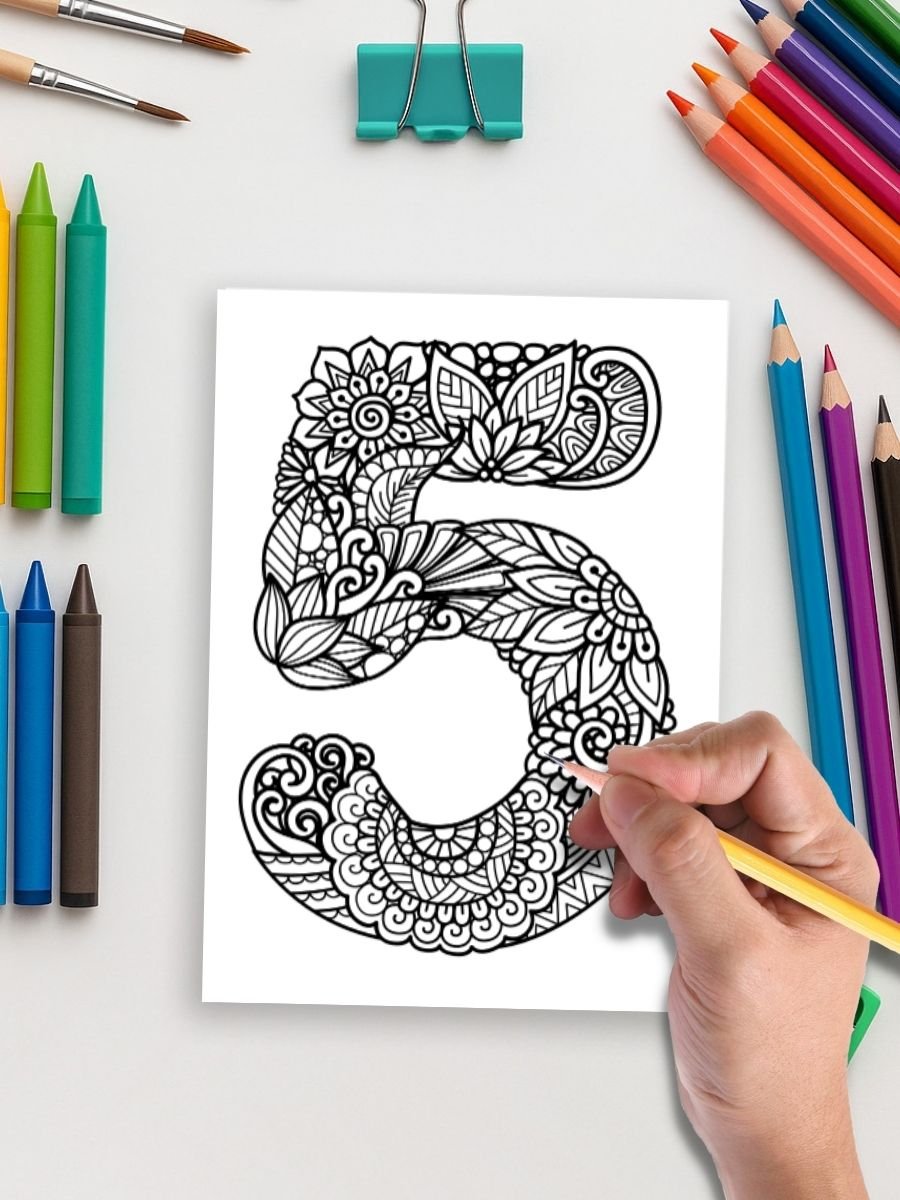 Alphabet Zen – 72 Mandala Letters & Numbers - Image 5