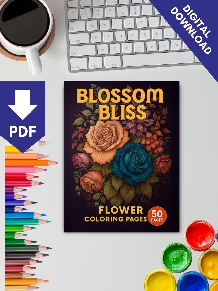 Blossom Bliss – 50 Flower Coloring Pages Vol. 2 - Image 2